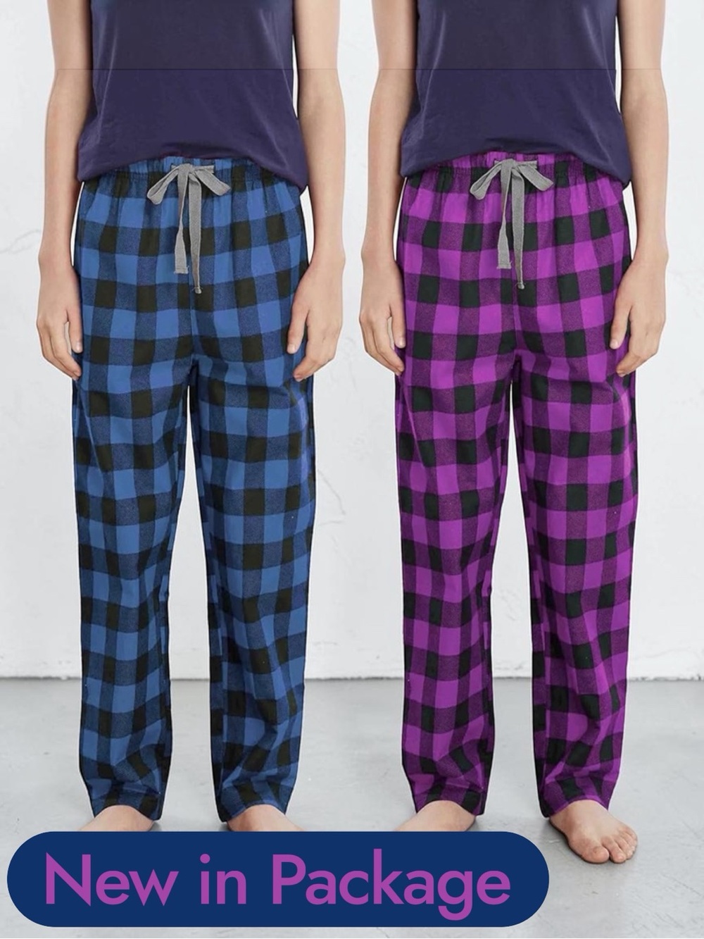 👖HiddenValor Big Boys Cotton Pajama Lounge Pants – 2 Pack (Size XS)